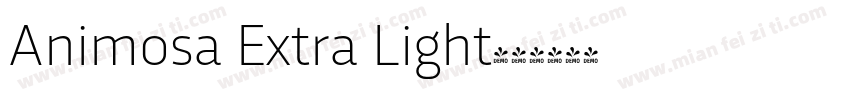 Animosa Extra Light字体转换